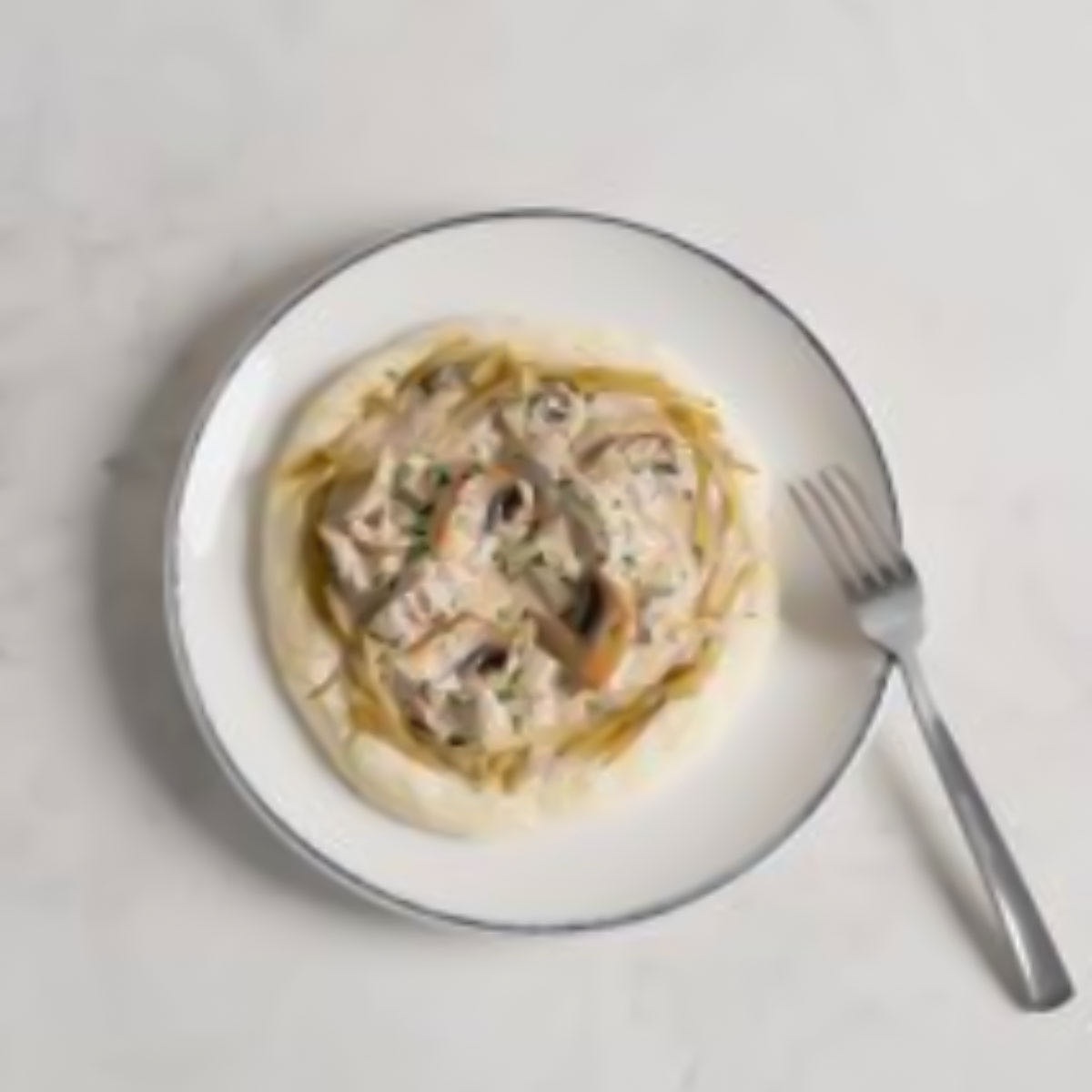 Бефстроганов с картофельным пюре