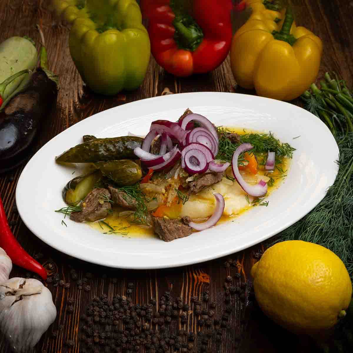 Жаркое с бараниной и картошкой