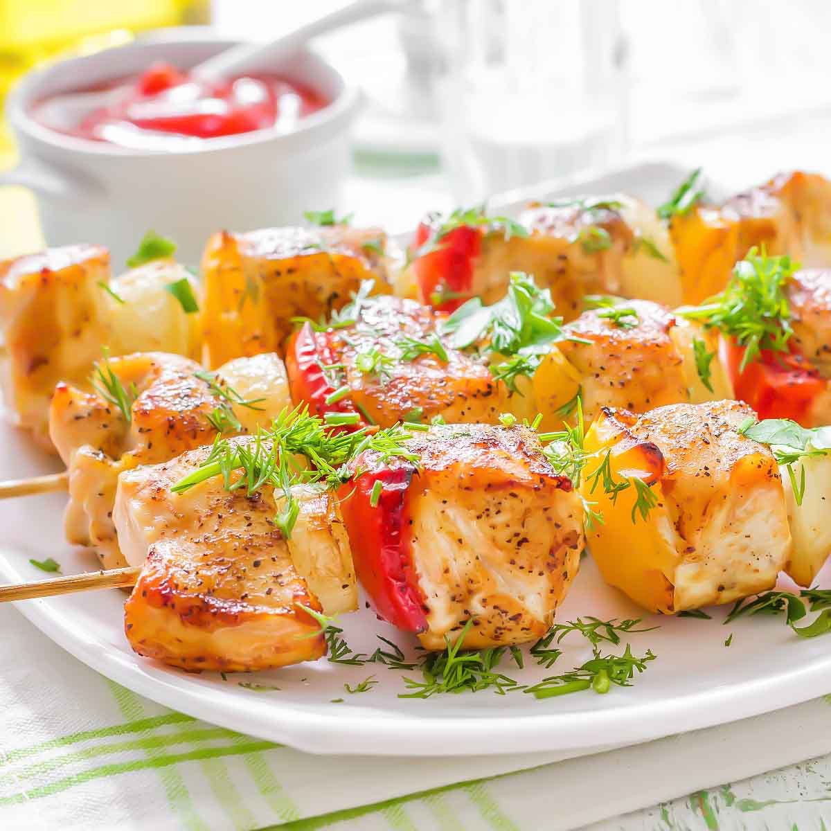 Шашлык из куриного филе