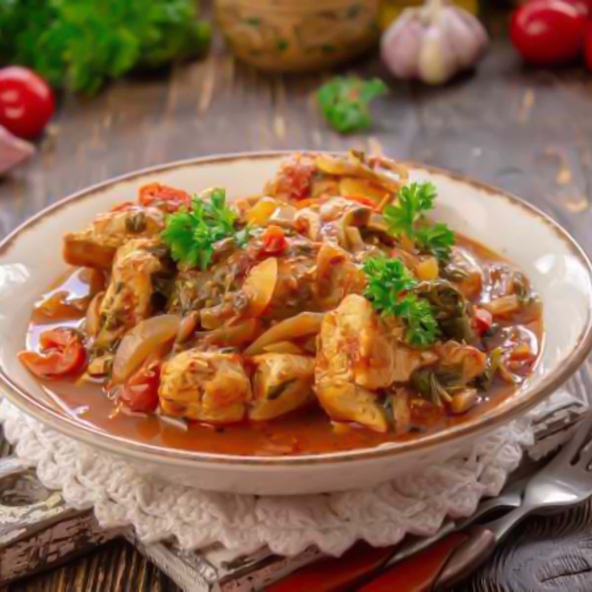 Чахохбили с курицей по-домашнему