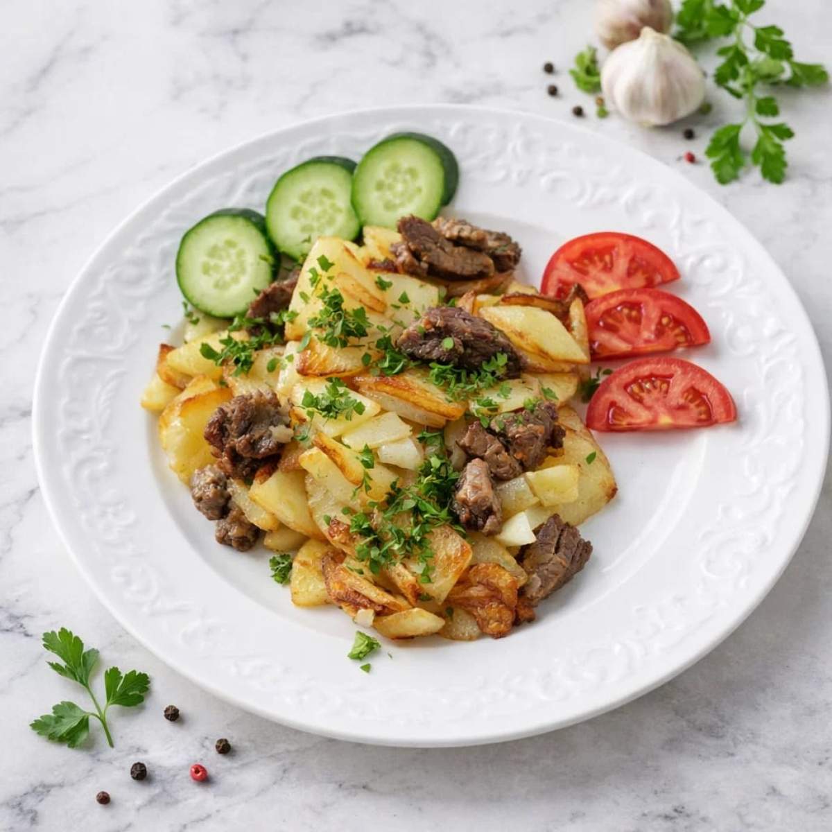 Картошка с мясом по-домашнему