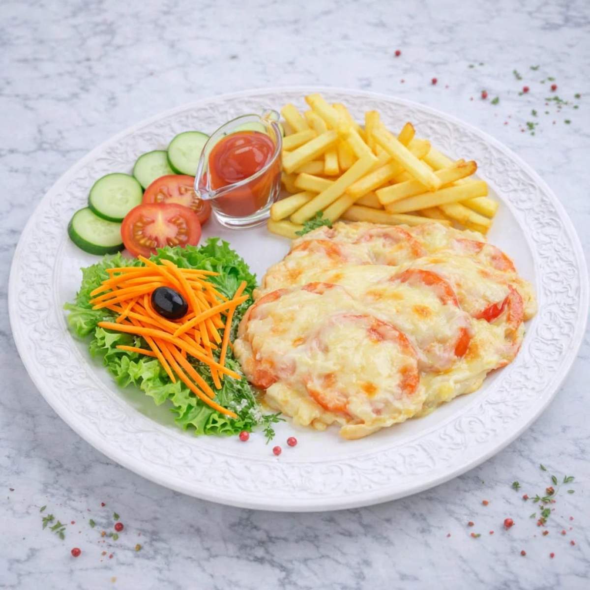 Курица по-французски
