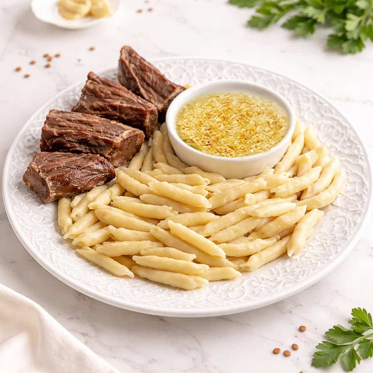 Жижиг-галнаш с сушеным мясом
